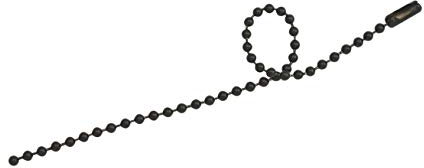 Wuuycoky Kugelkette für Anhänger Metall Schwarz Length:150mm,Ball Diamteter:2mm,80 Pcs
