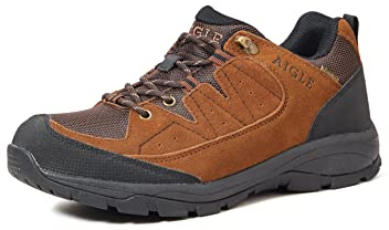 Aigle herr vedur Low Mtd vandrings- och vandringsskor, Brun mörkbrun 001-41 EU