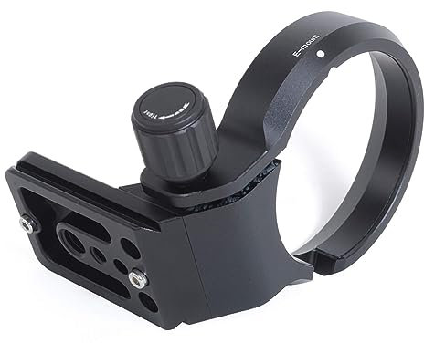 iShoot Stativ Mount Ring Objektiv Kragen mit Arca-Swiss Fit Schnellspannplatte kompatibel mit Sony SEL35F14Z 35mm, SEL90M28G 90mm f/2.8 Macro G OSS, SEL100F28GM 100mm f/2.8 STF GM OSS
