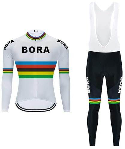 Moxilyn Moxilyn Herren-Radtrikot Langarm-Anzug MTB-Fahrrad-Kleidungsset Fahrrad-Shirts + 20D-Gel-Pad für Ourdoor