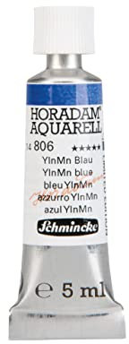 Schmincke - HORADAM AQUARELL Limitierter Sonderfarbton YInMn Blau, 14 806 001, 5 ml Tube