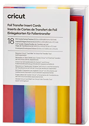 Cricut Folieöverföringsinsats Celebration 2009476, Flerfärgad, 8.9 x 12.4 cm
