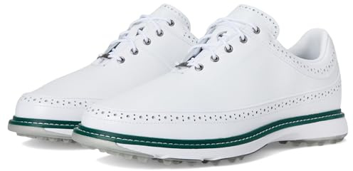 adidas Mc80 herr golfskor utan spikar, footwear vit/silver Metalic/Collegiate Green, 10,5 UK, Fotkläder vit/silver metalic/grön collegiate, 10.5 UK