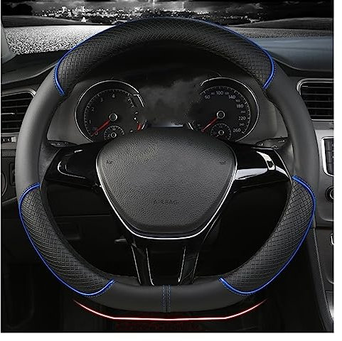 MEULE Lenkradbezug Auto Lenkrad Abdeckung 38cm PU Leder Für VW Für Golf Für Polo Für Teramont Für Atlas Für T-ROC Für T-Cross Auto Zubehör Lenkradhülle (Größe : D-2)