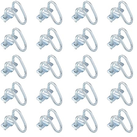 sourcing map Cross-Connector Vertical Pipe Clip, 20pcs Fit 3/4(20mm) to 3/4(20mm) Crossover Buckle Steel Cross Pipe Clamp for Greenhouse Awning Frames