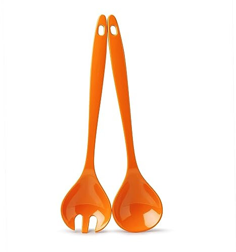 Zeal G205O Salatbesteck, Melamin, neon-orange
