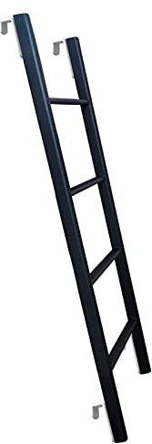 AAMNA Échelle de lit superposé Muli-ti Color Échelle de lit superposé avec Crochets, 116 cm/130 cm/140 cm/150 cm/Haut Cadre en métal, échelle de lit superposé pour Camping-Car, Camping-Car, escali