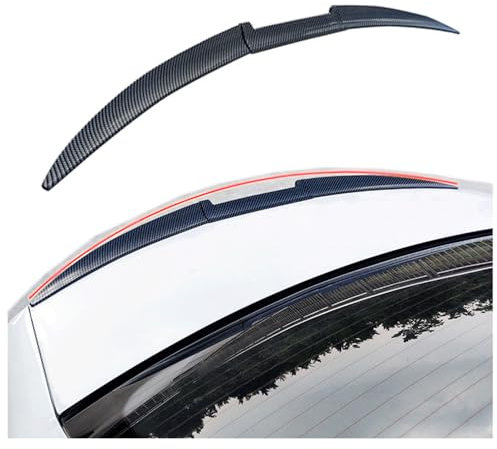 AMENAS Auto Kofferraum Heck Spoiler für Benz E Class W211 E180 E200 E260 E300, Spoiler Heckspoiler Heckflügel Car Tuning Accessories,A/Carbon Fiber