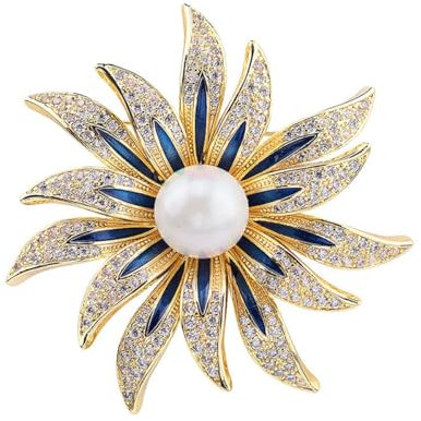 Broschen für Frauen Kleid Sonnenblumen Brosche Temperament große Brosche Frauen Ausschnitt Pin feste Kleidung kreative vielseitige Accessoires