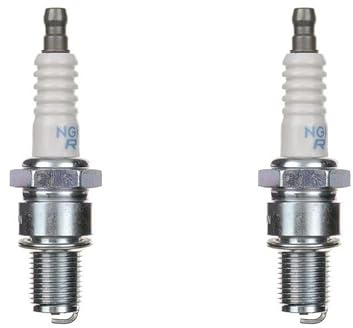 2x Zündkerze BR9ES Langgewinde passend für CPI Aragon, Bingo, Bravo, Formula R, GTR, Hussar, Oliver, Popcorn 50 – 2-Takt Roller Zündkerzen Set – 2 Stück