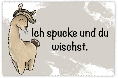 Brillenputztuch Lama//Alpaka//Brillenputztuch mit Spruch//Brillenputztuch lustig