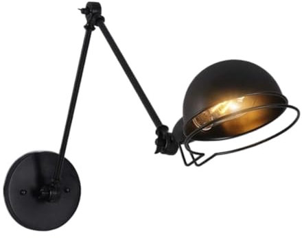 Lampada da Parete Interno Lampada Da Parete Pieghevole A Doppia Sezione Con Bilanciere Telescopico Creativo Americano Retrò Industriale Lampada a Muro (Color : C)