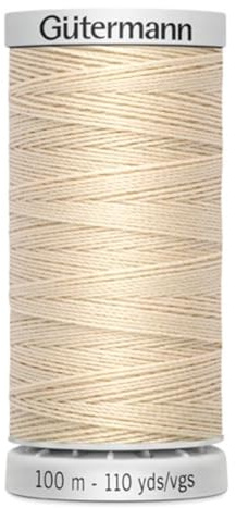 Gütermann Garn M782 Extra Stark Nähgarn Polyester 100m Nähmaschinengarn für alle stark beanspruchten Nähte (169 beige)