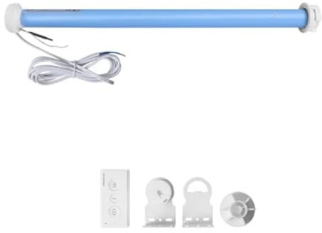 Zigbee Smart Rollo-Motor, motorisierter Jalousien-Vorhangmotor mit Stimme/Timing/Fernbedienung, für 37-mm-Rohr, erfordert Verkabelungsarbeiten (nur Motor)