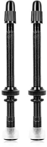 Zwfjcmsa 2 valvole Presta Tubeless per bicicletta, in lega di alluminio, 80 mm, con strumento di rimozione del nucleo della valvola