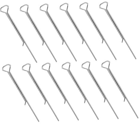 TOPBATHY 1 Set Porta per Strumento per Candele Clip Stabilizzatore dello Clip in Ferro per Clip per Acciaio Carbonio Silver 12 Pezzi