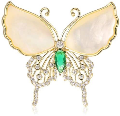 EAVUYIS Frauen Mädchen Sicherheit Schmetterling Broschen Pins Dame Strass Broschen Schmuck Dekorative Broschen Pins Broschen & Anstecknadeln