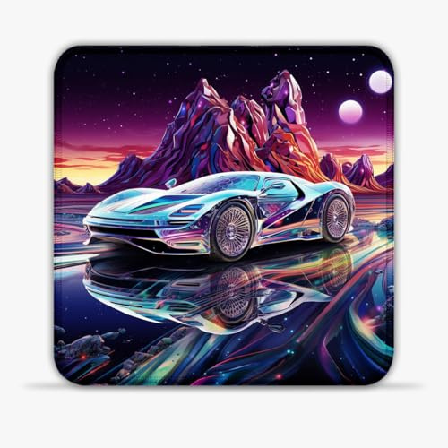 LJSPTU Tappetino per mouse da gioco, portatile, 25 x 25 cm, in tessuto SU ad alta densità, a prova di perdite, compatibile con mouse laser e ottici
