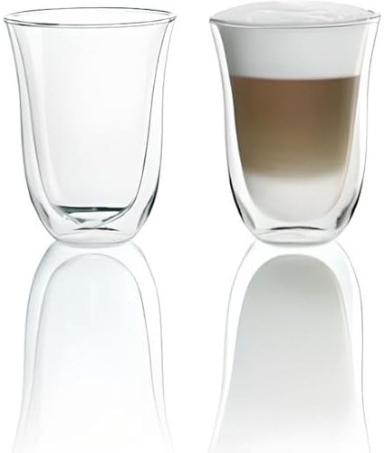 Lot de 2 tasses Latte Macchiato - DELONGHI - Contenance 33 cl - Double parois