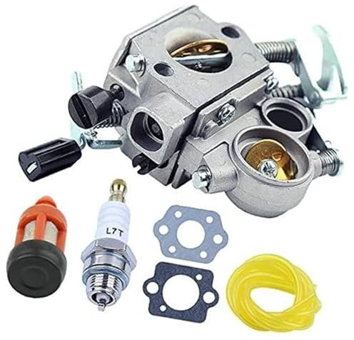 MKVAXR Carburateur avec filtre à carburant et conduite de carburant, compatible avec carburateur MS311, MS311Z, MS391, MS391Z, MS391 Bougie d'allumage pour coupe-bordures