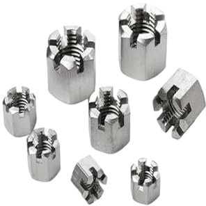 1 pz M14 M16 M18 Dado scanalato in acciaio inossidabile Dadi esagonali scanalati(M16)