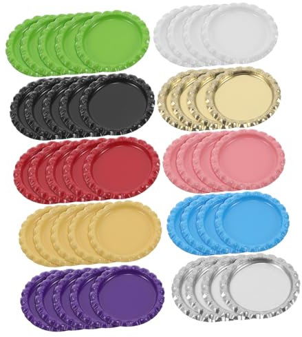 ABOOFAN 1 Ensemble Bijoux de bouchon de bouteille de bière bouchons de bouteilles de fournitures artisanales bouchons de bouteilles en métal pour bijoux DIY albums charme aplati résine