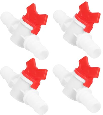 VICASKY 4pcs Plastic Ball Valve Switch Hose Quick Connect Fittings for Garden Drip Irrigation Watering Systems