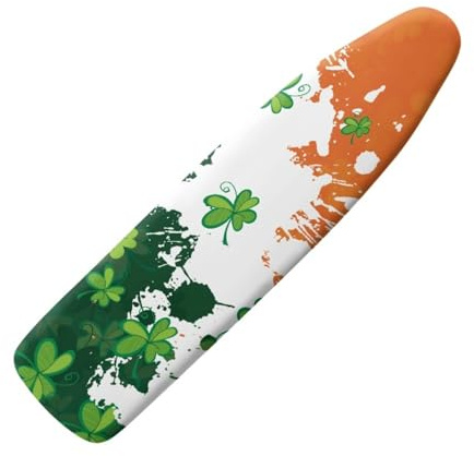 Copri Asse Da Stiro Verde Arancione Moderno Con Copriasse Da Stiro In Elasticità Adatto Alla Stiratura A Vapore,Con Corda, Riflesso Termico,Stiratura Rapida