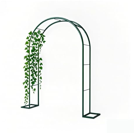 Treillis en métal pour arche de jardin - 2 m - 2,2 m - 2,3 m - Pergola décorative d'extérieur pour plantes grimpantes - Treillage pour intérieur et extérieur - Finition verte - 180 x 220 cm (l x H)