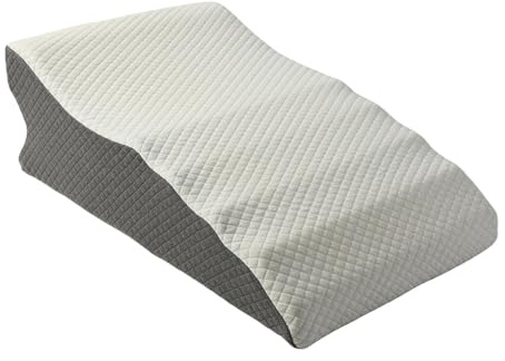 MagiDeal Cuscino a Cuneo Rimovibile per Letto, Cuscino Multifunzionale Alla Moda per Le Gambe, Cuscino Inclinato per Ufficio, Film, Lettura E Uso Domestico, Bianco