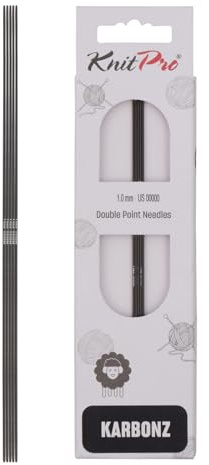 KnitPro Karbonz Nadelspiele 6 (15cm) | 1mm