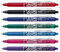 7 x Pilot Frixion Clicker 0,7 mm BLRT-FR7 – radierbarer einziehbarer Rollerball, 1 von jeder Farbe – Rot, Hellblau, Dunkelblau, Grün, Rosa, Violett und Schwarz