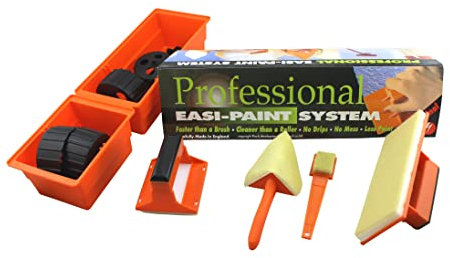 Professionelles Aqua-Klingensystem Easi Painter System mit 3-teiligem Verlängerungsgriff (ca. 52 cm) – Spezialwerkzeug für Maler und Heimwerker – kein Tropfen – Klecksen – Spritzen
