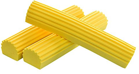 Ricariche per testa di mop spugna assorbente, testa di mop, tamponi per scopa - Confezione di 3 tamponi in spugna di ricambio Mop giallo