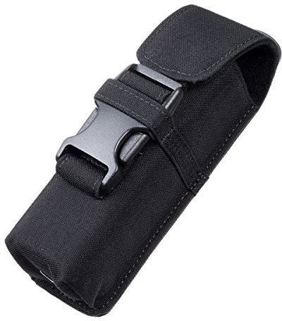 Weltool Tactical Molle Flashlight Holster Cordura Material Holder with UTX-DURAFLEX Buckle Multi-Use Flashlight Knive Tool Pouch for Fenix PD35 PD35TAC, Surefire LX2 6P, Streamlight STRION TL-2
