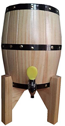 HHSW Birra Torre Bere Botti 5L Verticale del Vino per La Conservazione del Progetto Vino Birra Fodera dell'Acciaio Inossidabile di Raffreddamento Oak Fusti con Wine Rack 5L