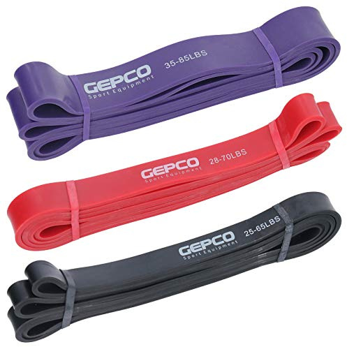 Gymnastikband Fitnessband Rubberband Gummi Übungsband Satz 3-TLG 11,3-38,6 kg