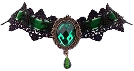 Yifnny Halsreif, Spitze, Vintage, Schwarz, Spitze, Lolita, Choker, Gothic, Vampir, für Party, Halloween, Kostüm, Schmuck, Halskette, für Mädchen, Metall