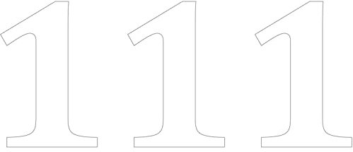 GPG White Bin Numbers - 1, Large (150mm) x3 - Waterproof & Durable Self Adhesive Vinyl for Long Lasting Wheelie Bins & Recycling Boxes - Premium Decal Stickers