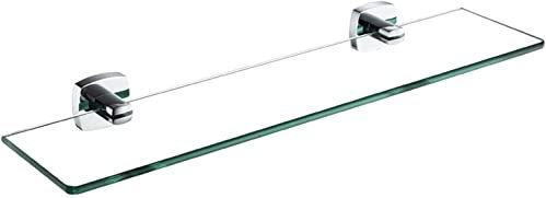 Badezimmer-Glasregal Badezimmer-Glasregal, Dusch-Organizer 8 mm extra dickes gehärtetes Glas, rechteckiges, schwebendes, an der Wand befestigtes Badezimmer-Wandregal, polierte Oberfläche (Size : 30c