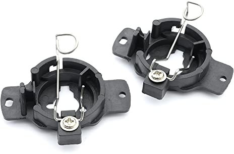 2 x HID H1 Scheinwerfer-Adapter-Fassung, Halterung, Xenon-Lampenfassung, Befestigungsclips für N/issan Skyline GT-R R32, N/issan 240SX Silvia, N/issan Cefiro A31, M-ercedes Benz W140