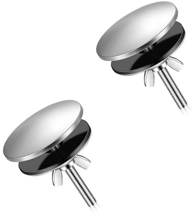 2 Pack Stainless Steel Kitchen Sink Hole Cover Caps for Sink Hole 2 Inch Faucet Hole Cover Kitchen Sink Tap Hole Cover Sink Plate Stopper Cover Blanking Metal Plug