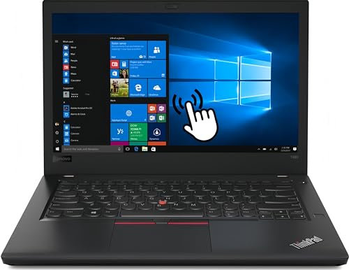 Lenovo ThinkPad T480 Écran tactile professionnel 14 pouces FHD (1920 x 1080) Intel i5-8350U jusqu'à 3,6 GHz 16 Go RAM, 256 Go SSD, clavier espagnol, Bluetooth, Windows 10 Pro
