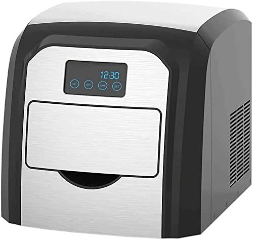 Glace Pour Comptoir, Machines À Glaçons Portables, Faites De La Glace, Glaçon Prêt En 6 À 8 Minutes Avec Cuillère À Glace Et Panier Pour La Maison/Bureau/Bar