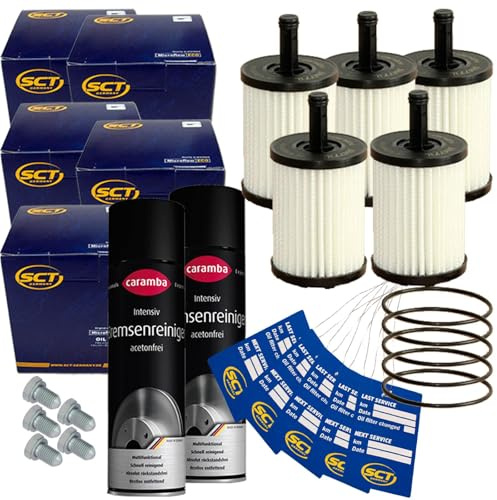 BandelOne enthält 5x Ölfilter Filtereinsatz+Bremsenreiniger 1.9+2.5 Tdi Diesel für T5 Bus