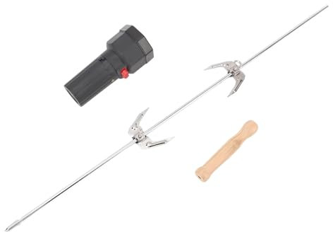 Zerodis Kit de Rôtissoire électrique pour Barbecue, Gril de Rôtisserie Rotatif Automatique avec Moteur électrique, Kit de Rôtissoire Portable pour Barbecues de Camping dans Le Jardin