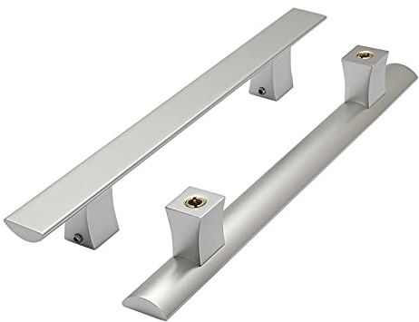 Maniglie per porta doccia, Maniglia per porta in vetro per box doccia in acciaio inossidabile | Confezione da 2 pomelli per doccia con accessori per il bagno | Barra portasciugamani cromata lucida