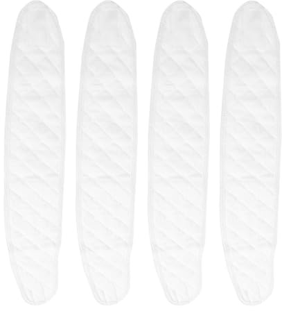 Babybauchband 4 Stück-pack aus Baumwolle, Weiß, für Neugeborene | Doppellagig, Schützt den Nabelbereich, Angenehm zu Tragen, für Junge Mütter und Säuglinge