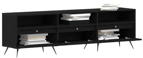 vidaXL Gabinete de TV 150 x 30 x 44,5 cm Roble Negro