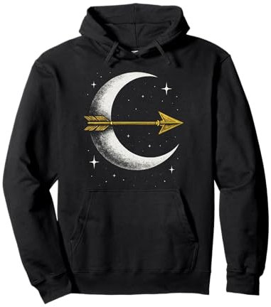 Bogenschießen Bogenschütze Mond Bogensport Pullover Hoodie
